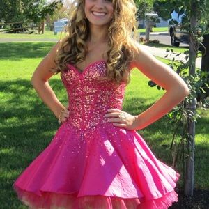 Pink Jovani Cocktail Dress